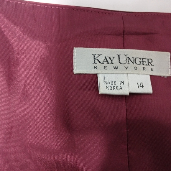 Kay Unger Silk Taffeta Bubble Hem Mini Dress. Size 14 - Picture 6 of 11